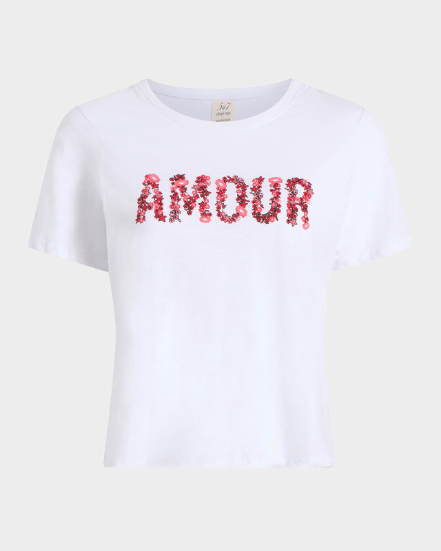Floral Amour Crewneck Tee